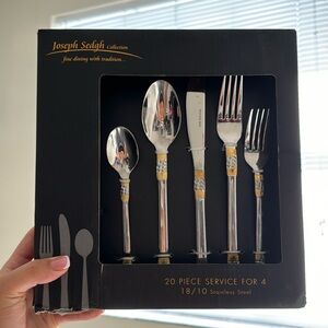 Brand New , Never Used - Joseph Sedgh Collection Italia 20 Piece Cutlery set